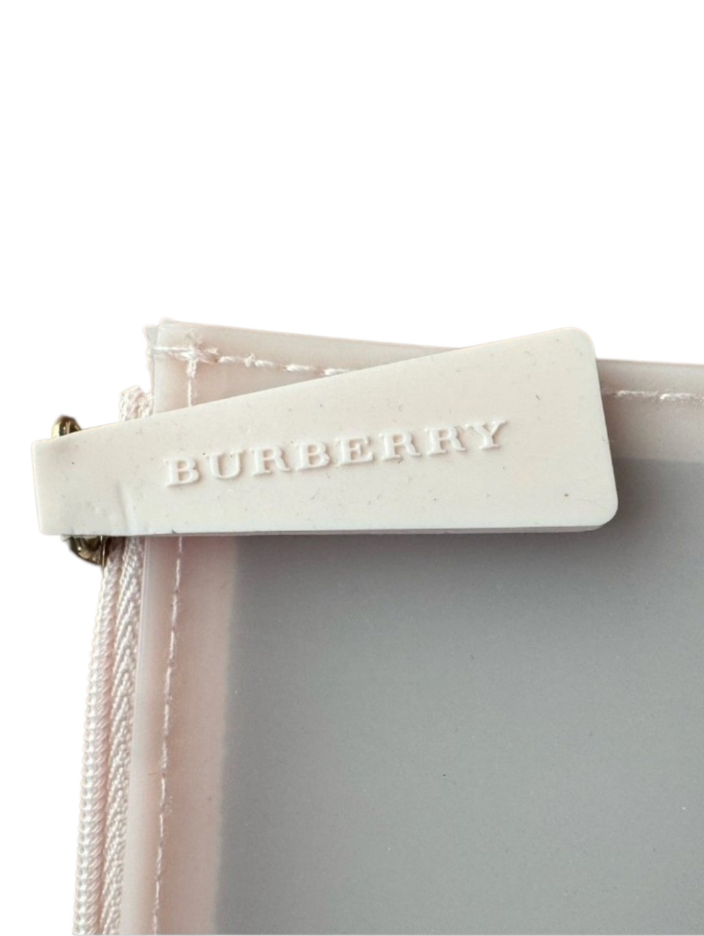 NEW Burberry Pale Pink Cosmetic Pouch Set with Beige Comb Sleeve - Picture 11 of 14
